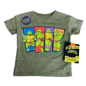 Teenage Mutant Ninja Turtles Green Short Sleeve Crewneck Tee 12 Months